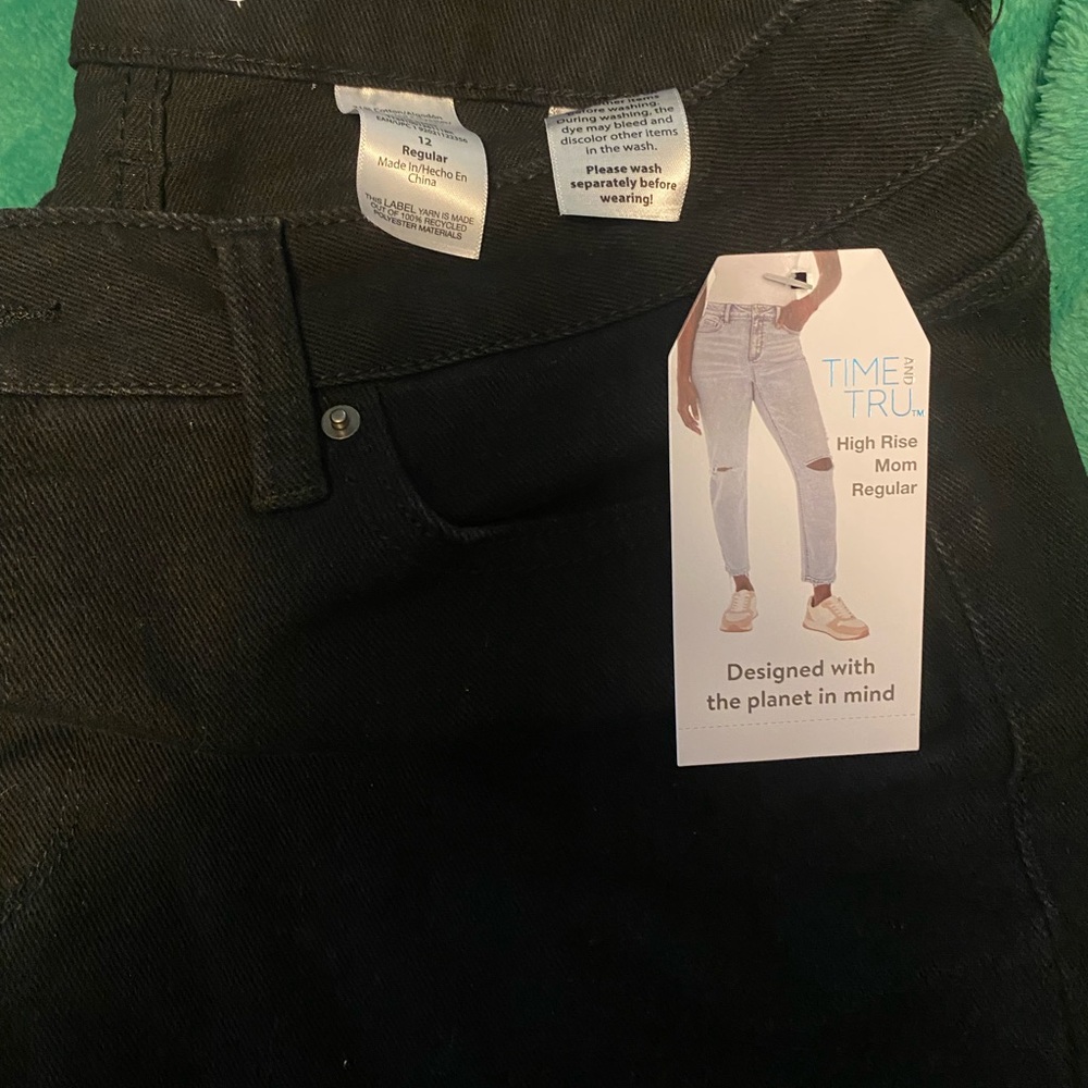 Time and Tru Black High Rise Jeans